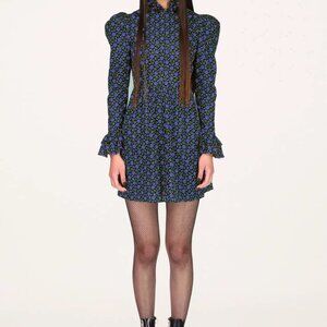 Anna Sui x Batsheva Grace Dress in Cornflower Blue